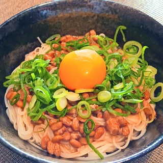 コチュジャンで！甘辛納豆麺